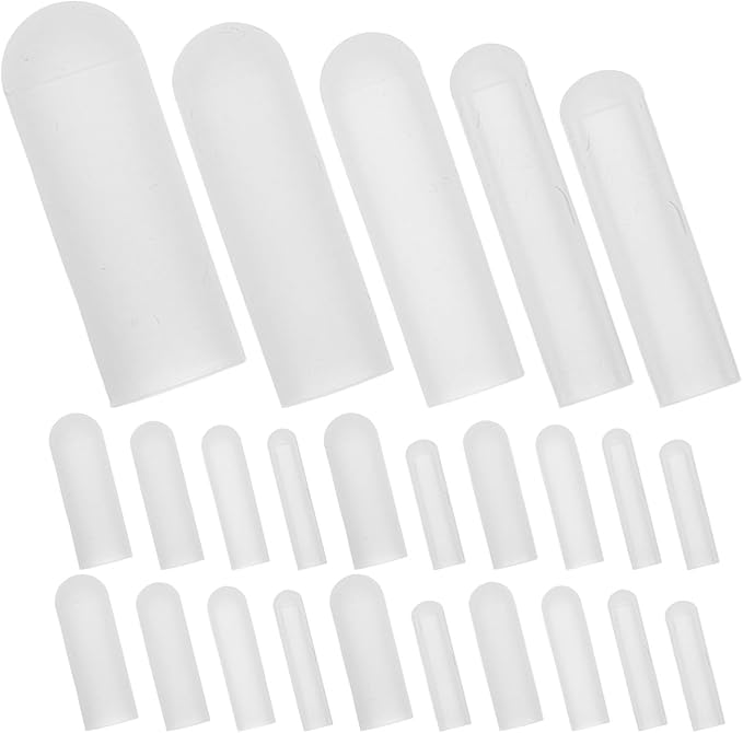 100pcs Silicone Zipper Covers for Laundry Care, Multi-Size Zipper for Washer and Dryer, Washable and Scratch Shielding Laundry Room Accessories