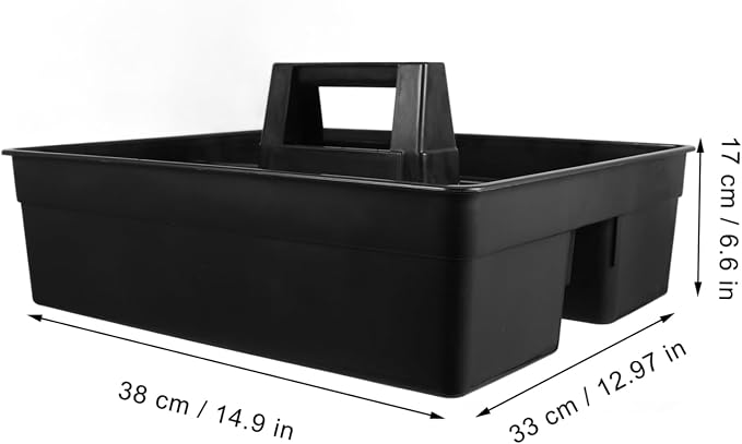 Cleaning Supplies Caddy with Handle Plastic Organizer for Hotel Housekeeping Portable Storage Cleaning Caddy for Tools Cleaning Products Convenient Tool Caddy