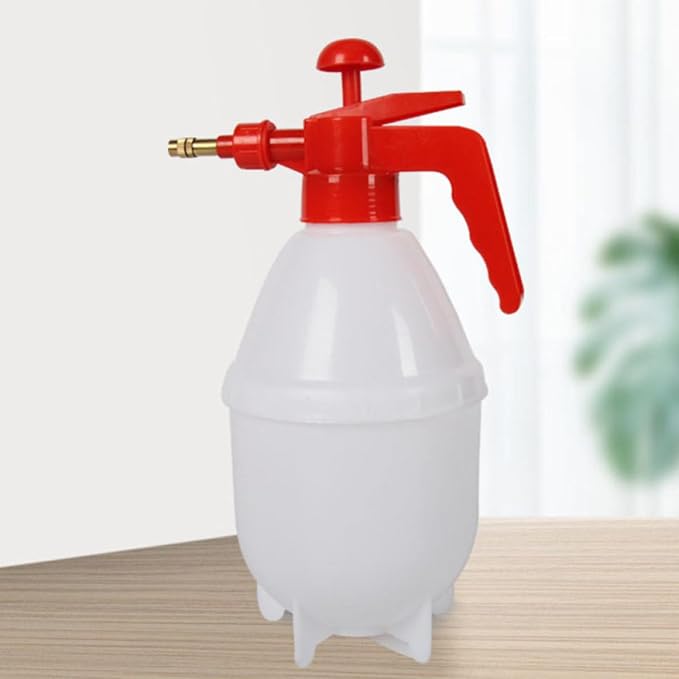 2pcs L Handheld Water Sprayer with Adjustable Nozzle for Plants | Pp and Copper Build, Portable Reusable Design, Indoor General Spraying, Red Finish for Flowers