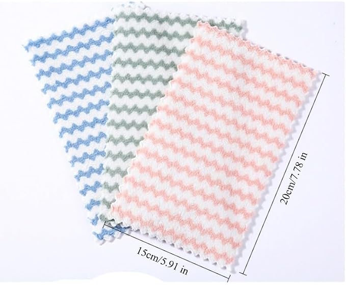 20 Count Replacement Cloths for Snap Grip Mini Mop, Wet and Dry Cleaning Pads for Cabinet, Wall, Window and Floor Cleaning, Reusable Washable Microfiber Refill, 8" x 6"