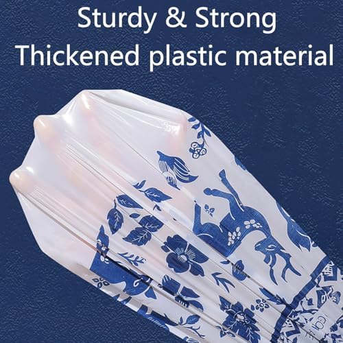 8 Gallon Small Trash Bags Blue No-Tearing Drawstring 1.1 Mil Thick -87 Count Small Garbage Bags for Bathroom Kitchen Toilet Home Office and Bedroom