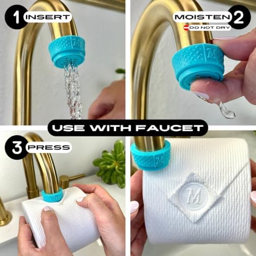 Toilet Paper Stamp Alphabet (Letter M) - Add a Unique Personal Touch to Your Bathroom Decor! Enhance Home Decor. Ideal for Housekeeping, Hotels, Rentals, Home Staging Decor