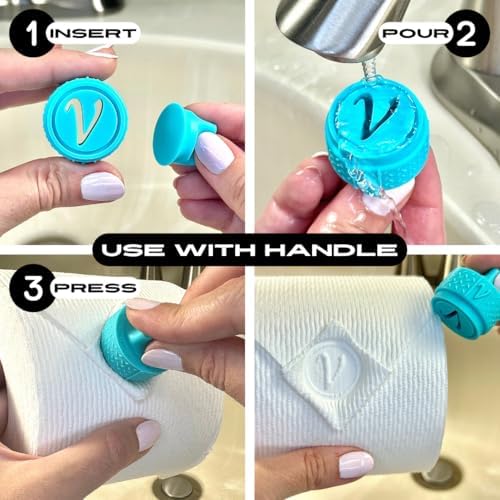 Toilet Paper Stamp Alphabet (Letter V) - Add a Unique Personal Touch to Your Bathroom Decor! Enhance Home Decor. Ideal for Housekeeping, Hotels, Rentals, Home Staging Decor