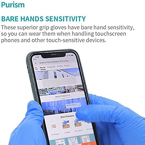 Daddy's Choice Nitrile Gloves 100Pcs 1000 Pcs Disposable Blue, Small/Medium/Large/XLarge, No Latex No Powder