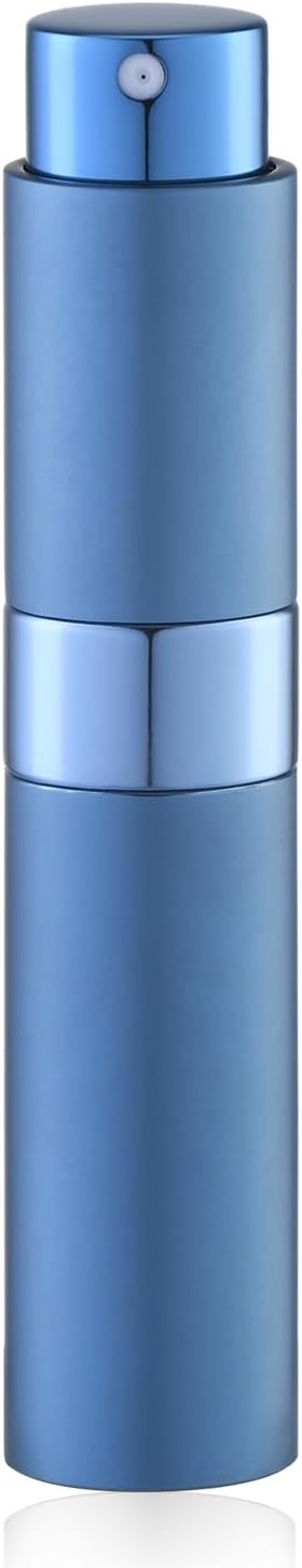 Lulupack Travel Perfume Bottle Refillable - Cologne Spray Atomizer Mini - Small Travel Size Empty Sprayer for Refill Sample Container - Portable Fragrance Decant Dispenser for Women Men 10ml 1PCS Blue