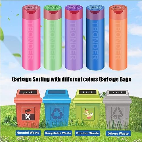 Small Trash Bags 4-6 Gallon,Extra Thick & Strong 4 Gallon Garbage Bags Drawstring 5 Gallon Trash Bags Small Garbage Bags Unscented Waste Basket Liners for Kitchen,Bathroom,Office(80 Counts)