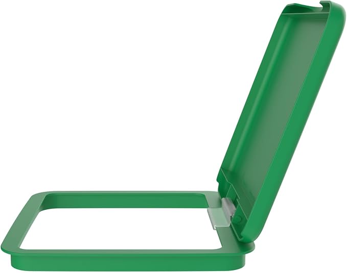 Rev-A-Shelf 27 Qt Under Sink Garbage Can Lid for Base Kitchen and Bathroom Cabinet, Replacement Plastic Trash Bin Lid Only, Green, RV-1024-LID-G-1