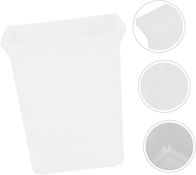 ABOOFAN Portable Plastic Cleaning Supplies Caddy Compact Organizer for Hotel Rooms Shower Basket Tote for Toiletries Tools Easy to White