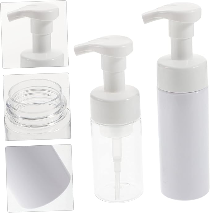 PartyKindom 4pcs Pressurized Spray Bottle for Hand Portable Travel Bottle Pump Face Wash Dispenser