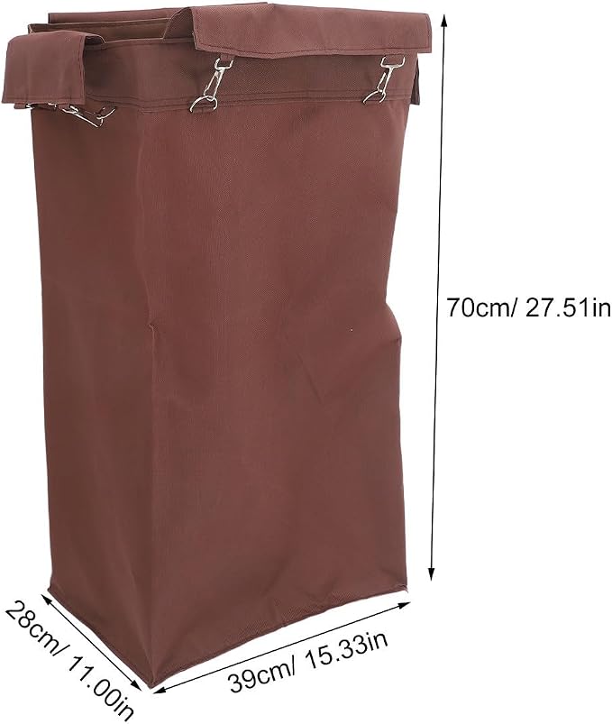Housekeeping Organizer Capacity Trolley Oxford Cloth Bag Large Cleaning | Leakproof Folding Design, Portable Storage for Linen and Trash, 27.5x15.3x11in