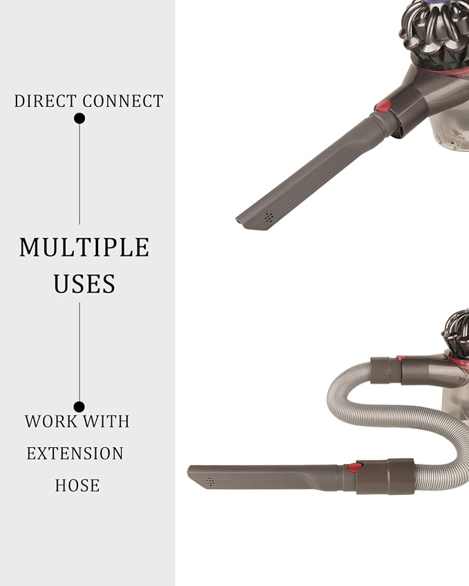 Fulllclean Crevice Tool Attachment Compatible with Dyson Cordless Vacuum | Compatible with Gen5 V15 V15s V12 V11 V10 V9 V8 V7 Vacuum Cleaner Accessories Replacement Parts Brush Nozzle