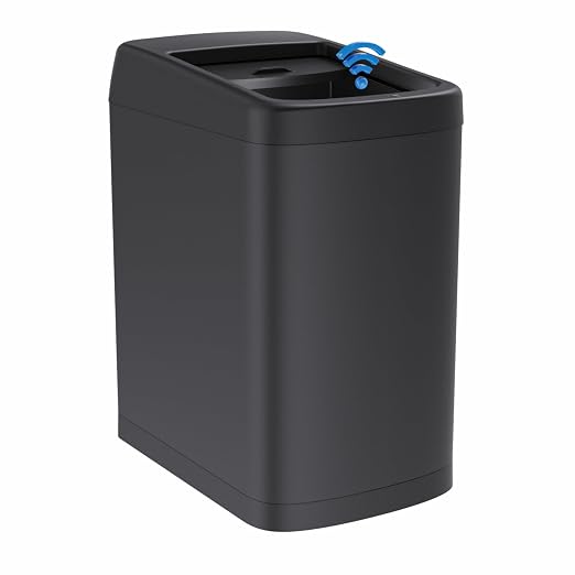 Stainless Steel Touchless Kitchen Trash Can with Motion Sensor, 8-Gallon | Roll-Top Lid, Adjustable Sensing Distance, Odor Sealing, Auto-Close in 5 Sec, Hands-Free Operation