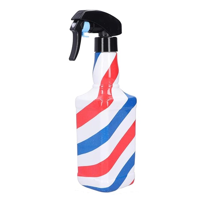 STUDIO LIMITED Barber Spray Bottle Barber Stylist Fine Mist Sprayer Refillable Hair Spray Bottles Mist (Stripe 500ml/16.9oz)