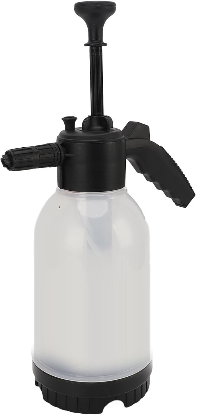 SUNGOOYUE Hand Pump Foam Sprayer 2000ml Pressurized Soap Sprayer with ABS PC Bottle 3 Bar Foam Output Adjustable Nozzle for Car Washing Garden Plant Watering Bathroom Cleaning