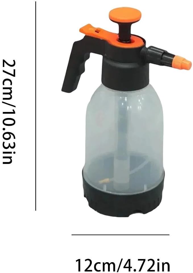 Car Wash Sprayer - Manual Compression Atomizer, Pressurized Fluid Dispenser, Pneumatic Solution Applicator Hydraulic Mist Vessel | Ergonomic Irrigation Canister for Indoor Outdoor Garden Pathway Yard