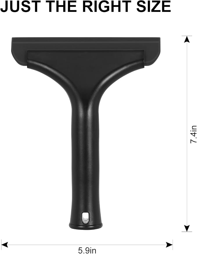 SetSail Shower Squeegee for Glass Doors, Small Squeegee for Shower Glass | Mini Silicone Squeegee for Window, Glass Door, Bathroom, Mirror, Car Window