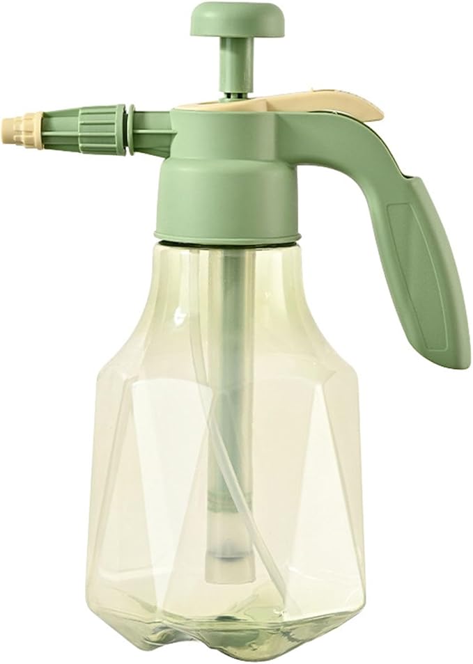 Pressure Sprayer, 1.5L Portable Pressurized Water Spray Bottle for Watering (Green)