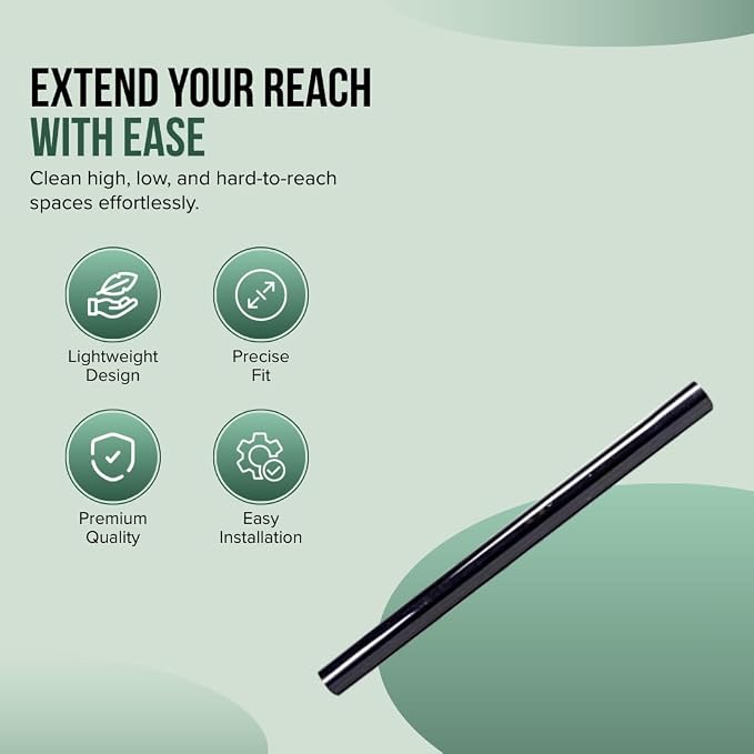 Selgo Universal 1 ¼ Inch (32mm) 19-Inch Long Vacuum Cleaner Extension Wand, Pack of 10