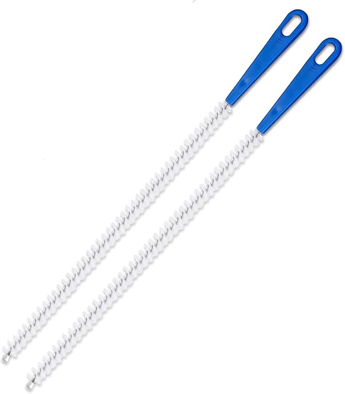 Drain Cleaning Brush 2pack,Clog Remover 23.6inch,Drain Hair Remover Tool | Pipe Brush Cleaner with Nylon Bristles, Sink Drain Cleaner for Toilet, Kitchen Sink, Bathroom Tub, Shower,Sewer Drain