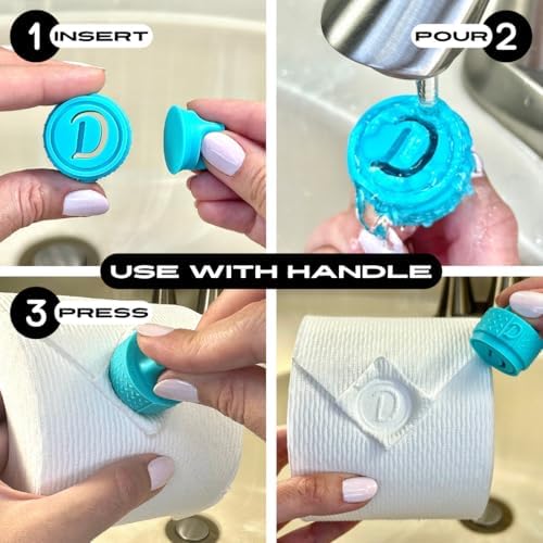Toilet Paper Stamp Alphabet (Letter D) - Add a Unique Personal Touch to Your Bathroom Decor! Enhance Home Decor. Ideal for Housekeeping, Hotels, Rentals, Home Staging Decor