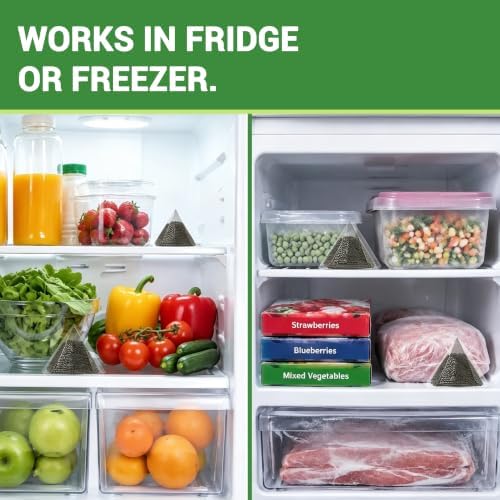 Charcoal Odor Absorber, Unscented Reusable, Fridge & Pet, 10 Pack | refrigerator deodorizer;freezer deodorizer;activated carbon odor absorber;fridge freshener;unscented;smell absorber