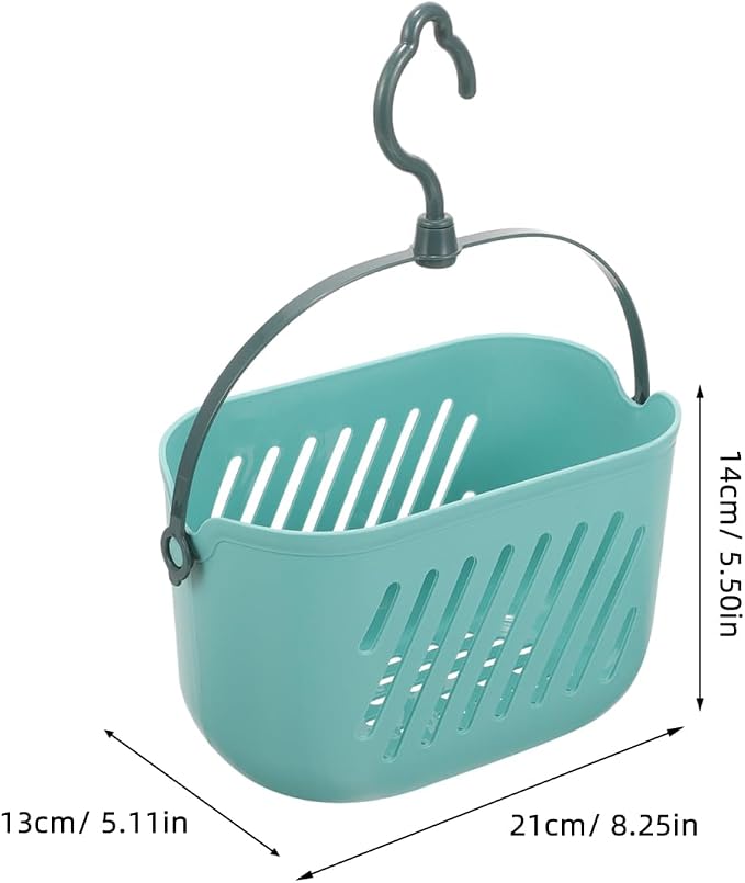 PRETYZOOM Hanging Shower Basket Portable Cleaning Supply Basket Plastic Bathroom Organizer over Toilet Storage for Shampoo Conditioner Loofahs Bath Accessories