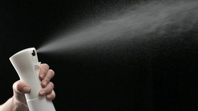 Mistifi Fine Mist Spray Bottle, 160 ml Continuous Mister,In Summer White | Non-aerosol refillable sprayer delivers a fine, continuous mist for hair styling, plants, cleaning, and daily use