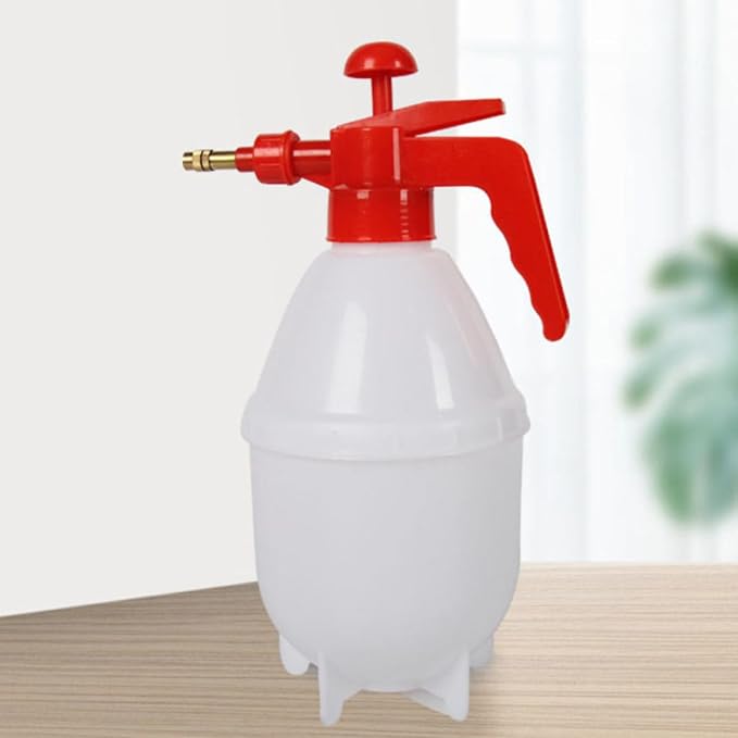 2pcs L Red Garden Sprayer with Adjustable Nozzle for Plants | Pp and Copper Build, Refillable 0.8l Capacity, Portable Indoor Outdoor Use