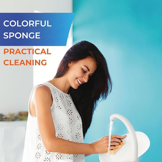 Home Cleaning Kit with Force Spin Mop Refills Cloths Sponges Scourers Lint Roller Trash Bags Supplies Set