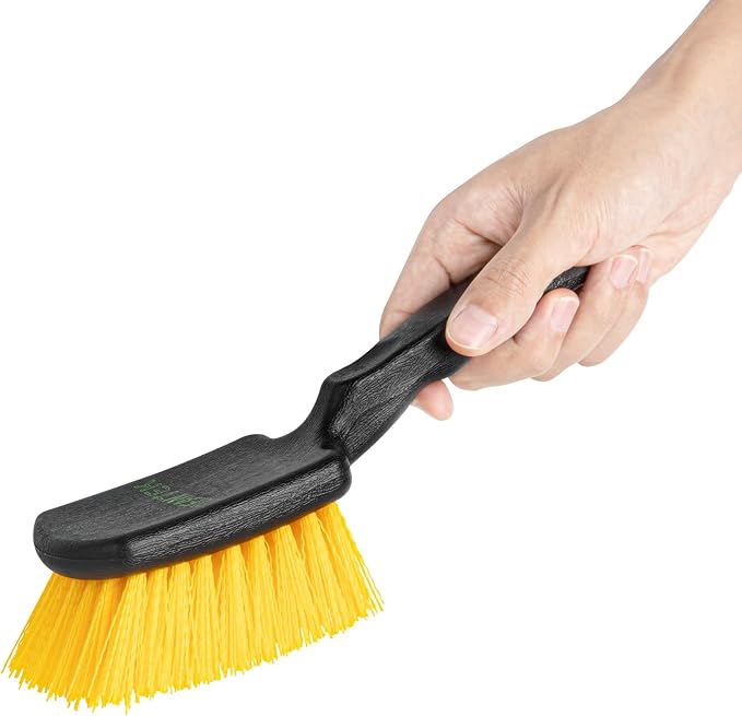Restaurantware 4 in Black Plastic Utility Scrub Brush