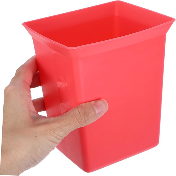 Cleaning Supplies Caddy Organizer Bin Plastic Portable Shower Basket for Bathroom and Kitchen Versatile Utility Storage Red