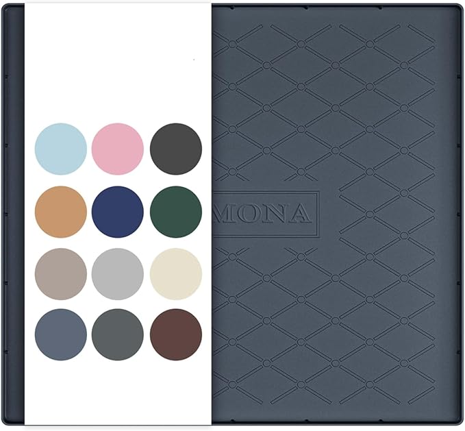 URMONA Under Sink Mat 22 x 19 in, Waterproof Silicone Cabinet Protector | Waterproof, Oil-Resistant, Raised Edge, Cabinet Liner, Shelf Protector, Pet Food Mat, Storage Mat, Easy to Clean, Dark Grey