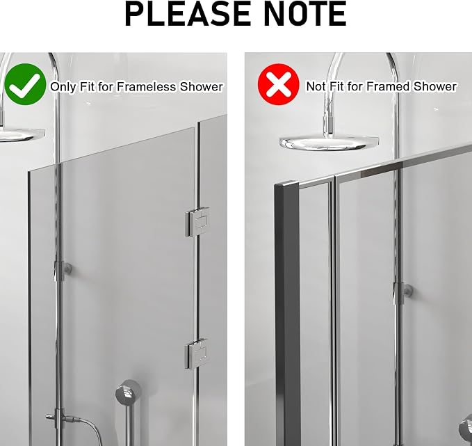 PMMASTO 10 Inch Shower Hooks for 3/8 Inch Glass, Black- T Shape | Stainless Steel Hooks Organize Towels And Robes on Frameless Glass Shower Doors in Bathrooms