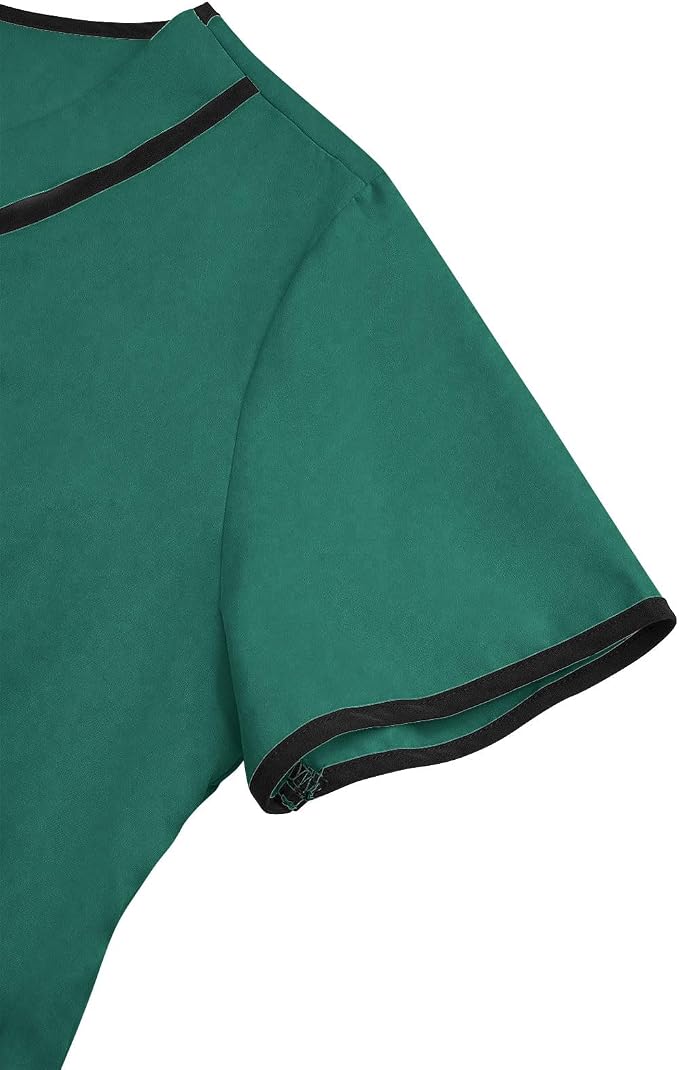 Housekeeping Uniforms - Women Lightweight Stretchy Scrubs for Cleaning Job, Breathable & Easy Care & Moisture-Wicking