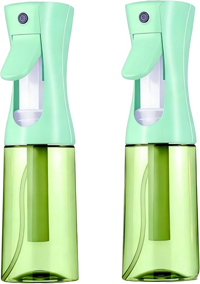 Spray Bottle For Hair,Continuous Spray Bottle, Empty Spray Bottles – Recycled Hair Misting Sprayer for Styling, Cleaning, Plants, Barbers (Green)