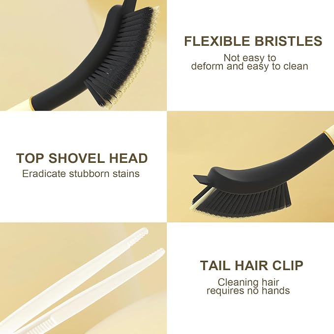 Crevice Cleaning Brush, Hard Bristle Grout Brush Gap Cleaner Tool for Tight Groove Spaces, Kitchen, Bathroom, Sliding Shower Door, Faucets Corners, Tiles, Sink and Windows Track