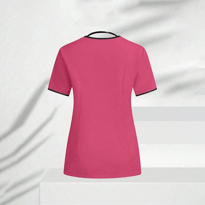Housekeeping Uniforms - Women Lightweight Stretchy Scrubs for Cleaning Job, Breathable & Easy Care & Moisture-Wicking