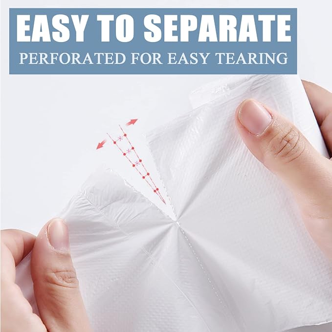 Beneval 4 Gallon Small Trash Bags, 250 Count, Unscented, Transparent, Durable, Ideal for Bathroom, Kitchen, Office, Bedroom