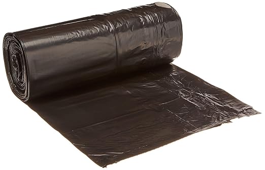 Ultrasac 39 Gallon 1.1 MIL Black Drawstring Trash Bags - 33" x 43" - Pack of 50 - For Kitchen & Outdoor