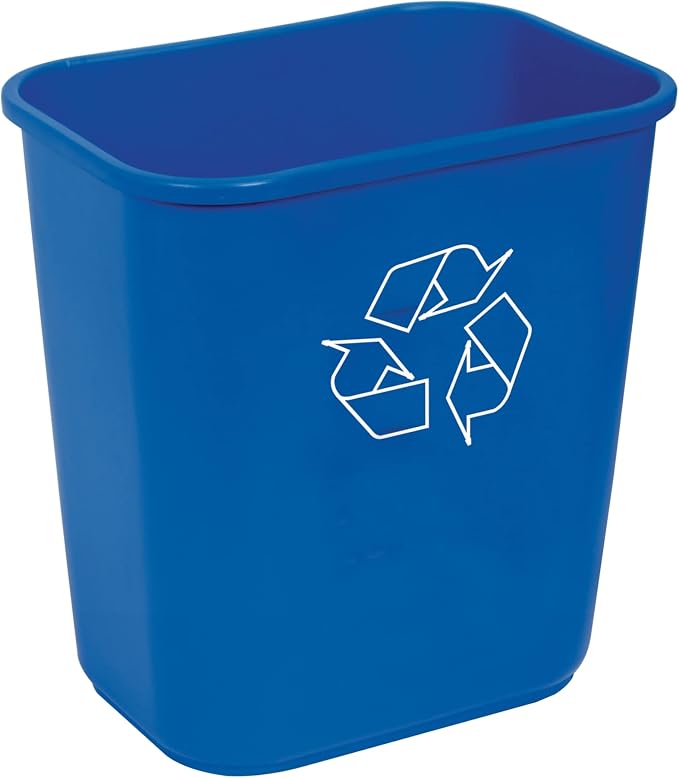 Highmark Recycling Bin, 3.25 Gallons, Blue, WB0197