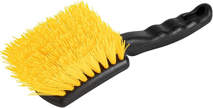 Restaurantware 4 in Black Plastic Utility Scrub Brush
