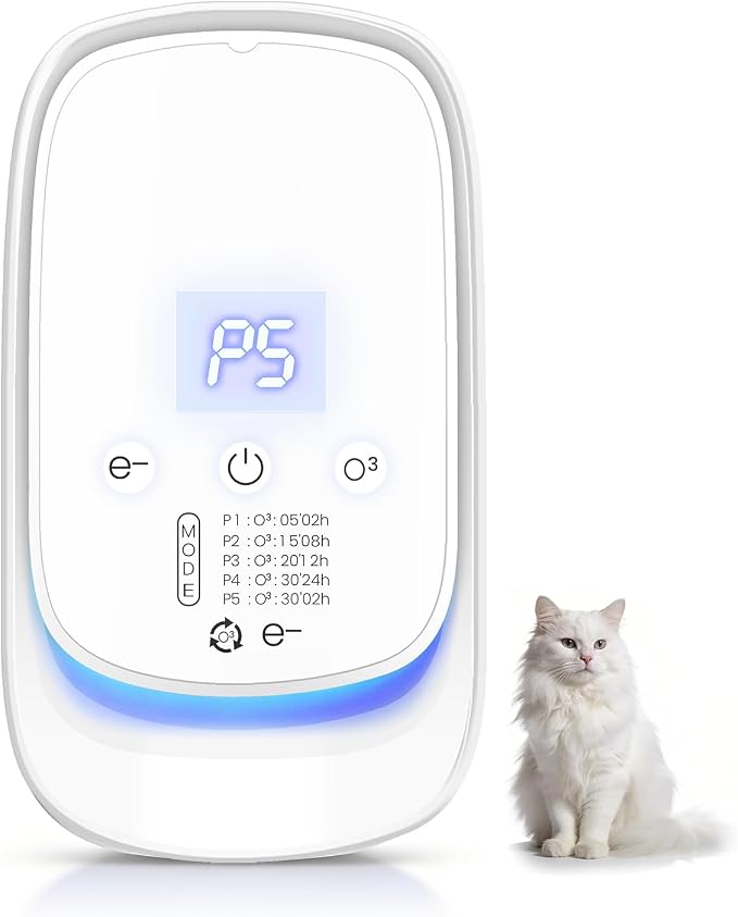 Odor Eliminator, Cat Litter Deodorizer Plug in Air Purifier for Strong Smell Pet Odor Reducer for Home Bathroom Cabinet and Garage