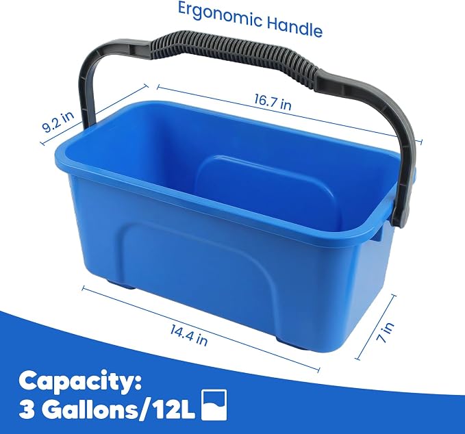 PIMEKOY 17Pcs Car Wash Kit with Bucket for Washing Exterior & Interior Cars | Professional Car Cleaning Kit, 62" Long Handle Car Wash Brush, Mop, Mitt, Duster, Wheel Brush, Detailing Brushes for RV Truck