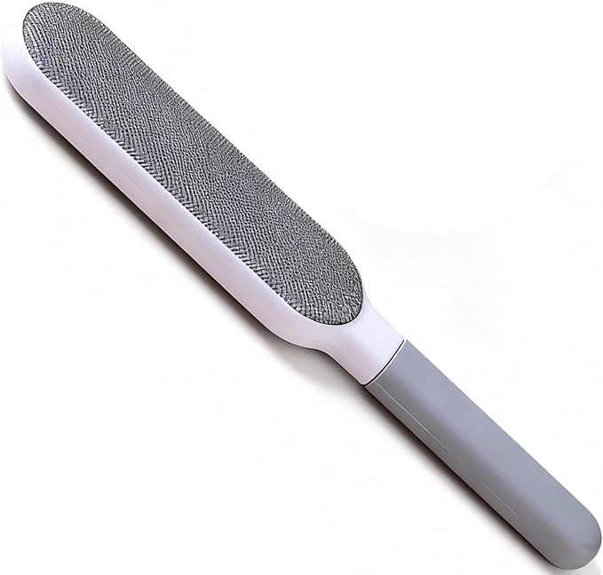 Household Lint Brush - Double-Sided Reusable Lint Brush for Clothes & Pet Hair Remover,Cleaning Sofa Carpets (Gray)