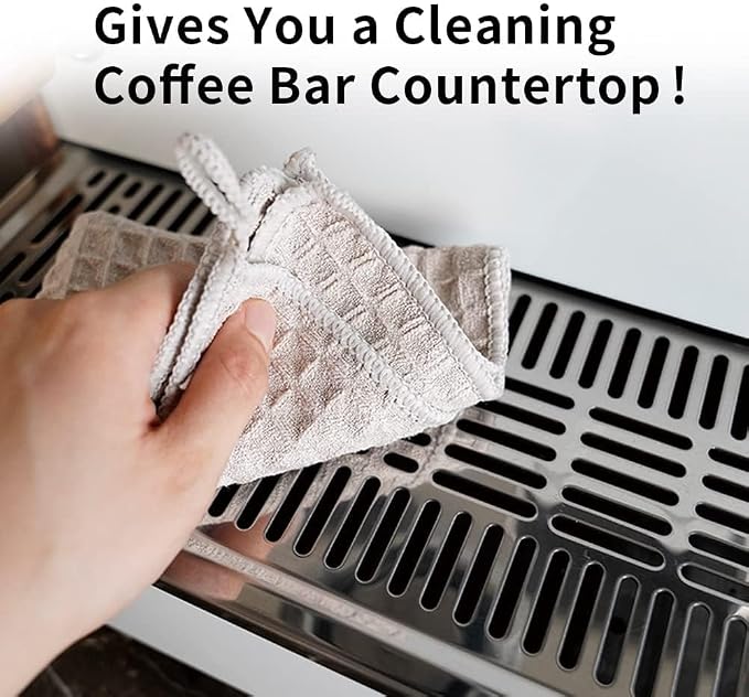 watchget Barista Microfiber Cloths 8 Pack (12"x12")
