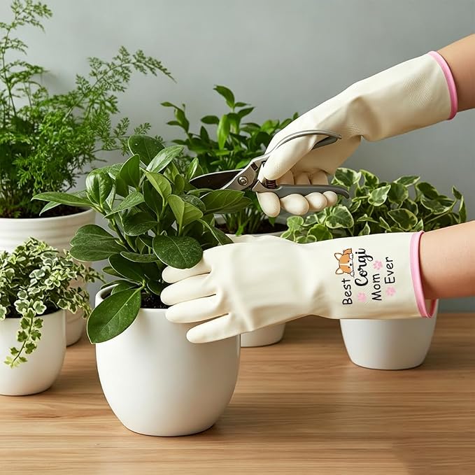 Rubber Cleaning Reusable Gloves, Practical House Warming Gifts | Dishwasher Reusable Gloves, Dishwashing Kitchen Household Essentials, Housewarming Xmas Cleaning Gifts for Cleaner Friends