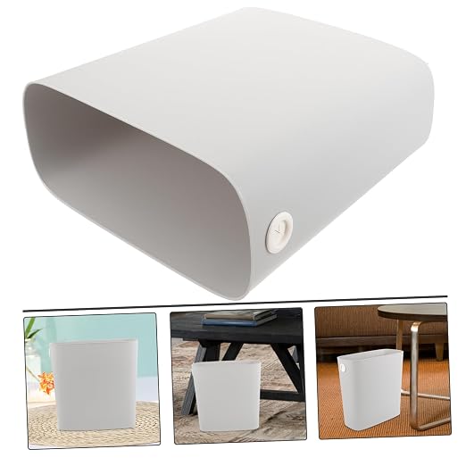 PRETYZOOM Slim Kitchen Bin Trash Can Storage Containers Lids Lint Bin Garbage Can Lid