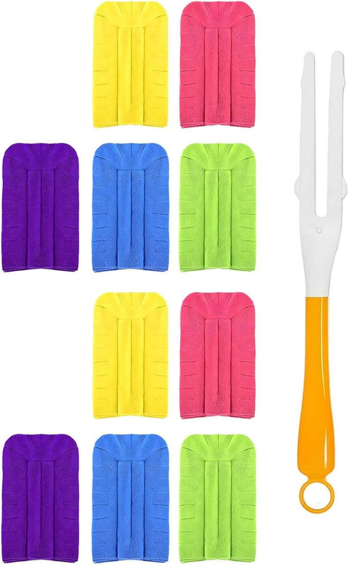 Washable Dusting Set Complete Rotation for Every Marks Needs on Surfaces Floors Household Supplies
