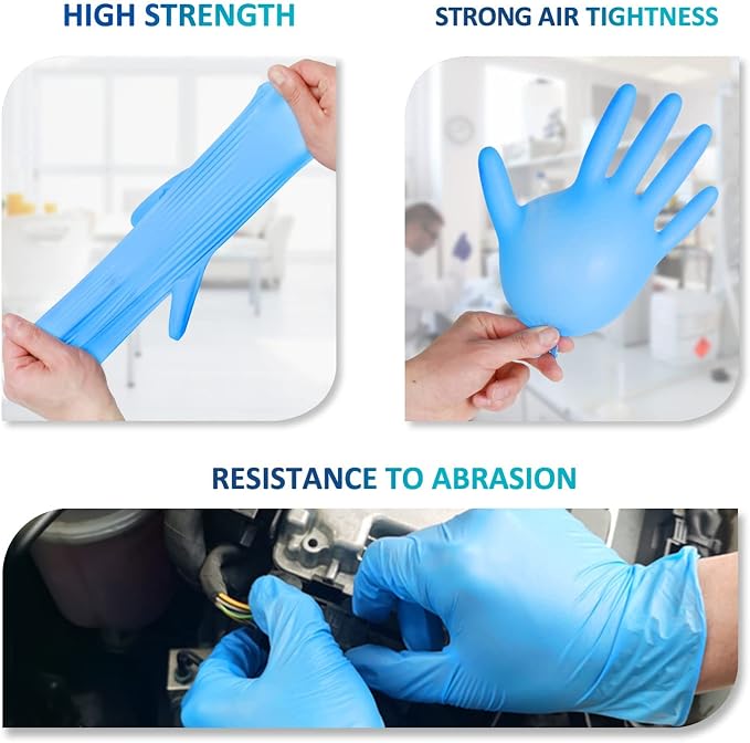 Nitrile Disposable Gloves,4mil-100 Count,Gloves Disposable Latex Free,Powder Free for Cooking,Household,Food safe