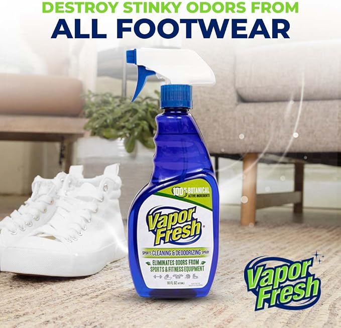 Vapor Fresh Sports Gear Cleaner and Deodorizer Spray, 16oz (12 Pack) | Sports odor eliminator, Boxing gloves, Sports pads, Helmets, Gym bags, Gym equipment, Powered by essential oils